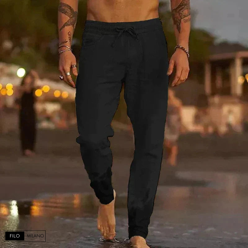 Alessio™ | Eleganti Pantaloni da Spiaggia Lino