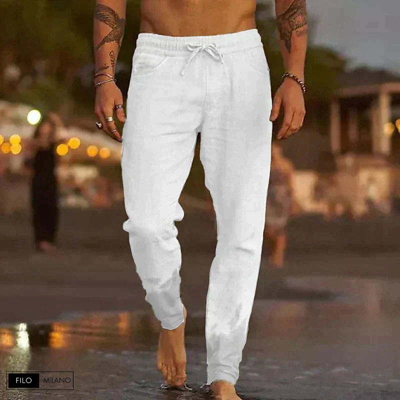 Alessio™ | Eleganti Pantaloni da Spiaggia Lino