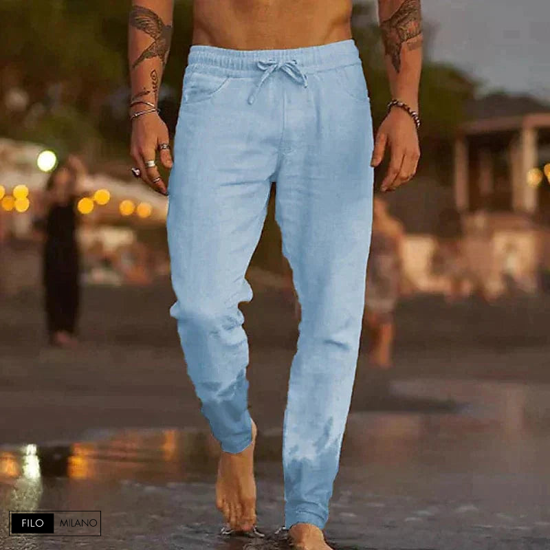 Alessio™ | Eleganti Pantaloni da Spiaggia Lino